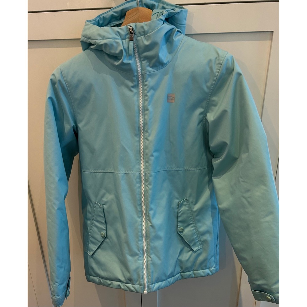 MEC Youth Ski Snow Jacket Size‎ 12 Blue Hooded Winter Coat Outdoor Adventure